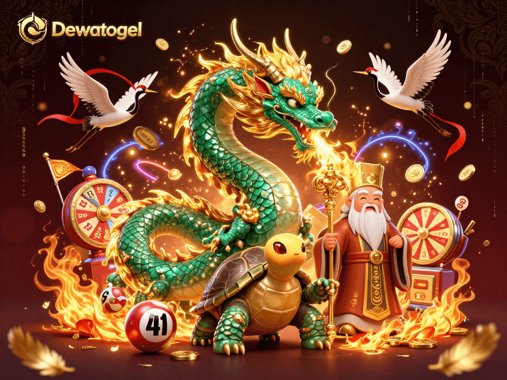 Dewatogel menghadirkan peluang lotere menarik dengan naga zamrud dan kura-kura bijak.