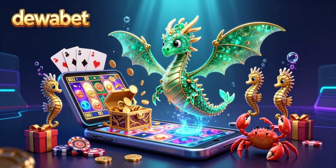 Menangkan permainan online di dewabet dengan grafis slot yang menarik dan berbagai elemen kasino.