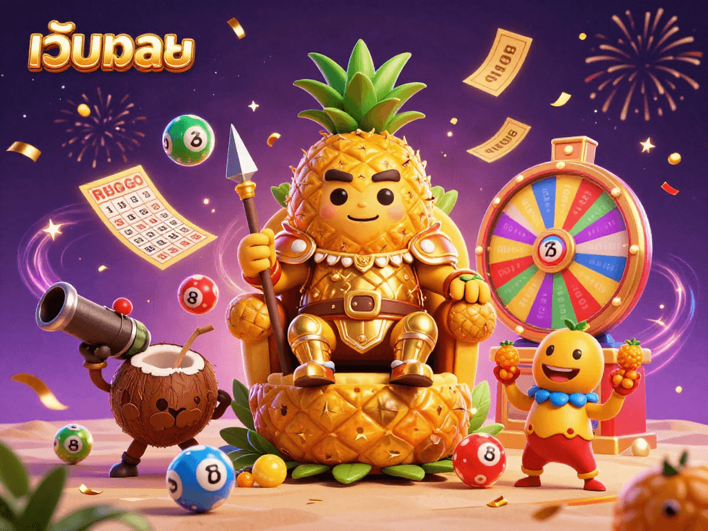 เล่นเว็บบอลอย่างมีสีสัน ร่วมสนุกกับกษัตริย์สับปะรดและเพื่อนๆ ในโลกคาสิโนออนไลน์