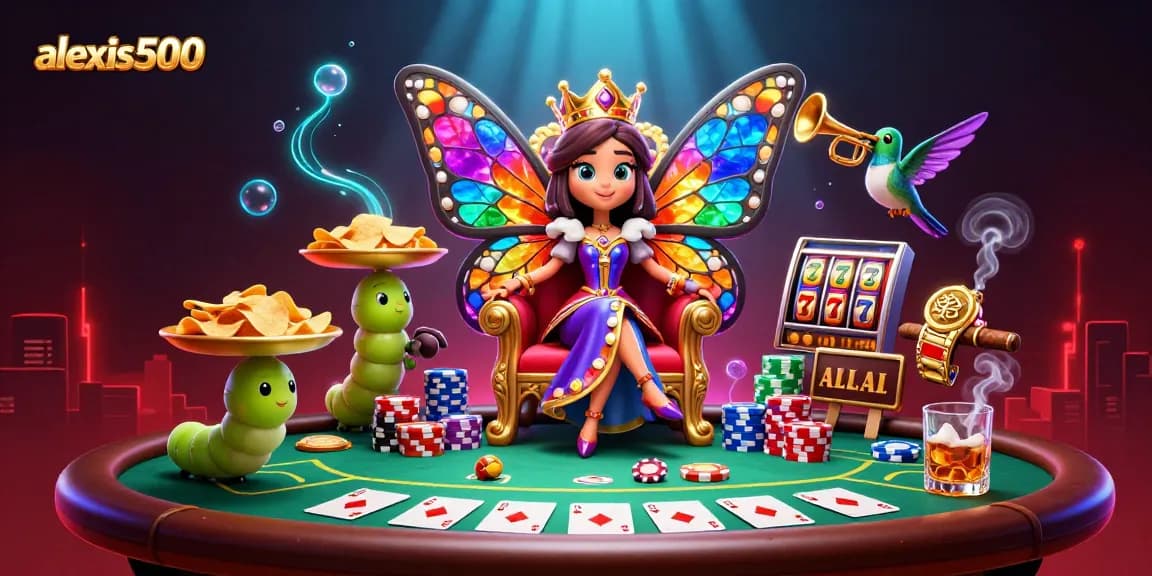 Experience winning strategies with alexis500 in a vibrant 3D casino scene.