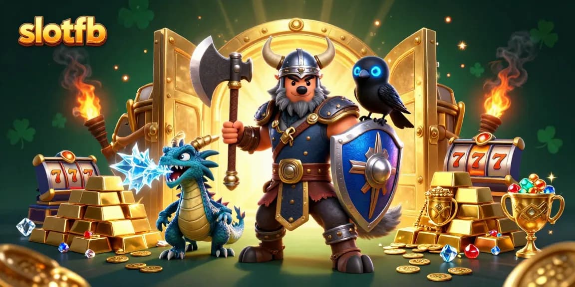 Menangkan slotfb dengan petualangan Viking dan harta karun dalam ilustrasi kasino yang kaya.