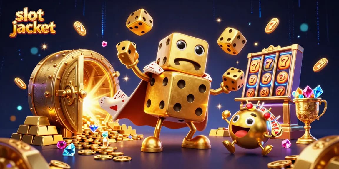 Bermain slot jackpot dengan karakter menarik di dunia kasino bergaya yang penuh harta karun.