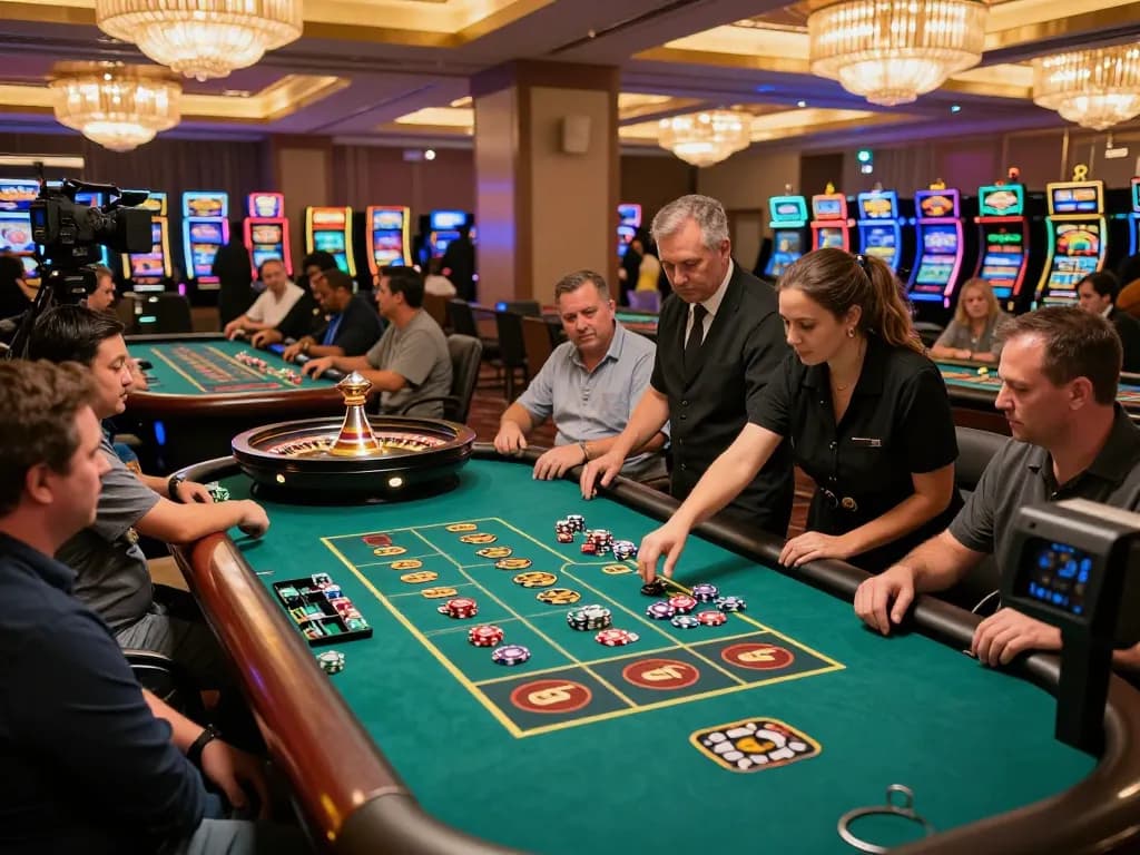 Players enjoying an exciting game at the 789win club roulette table with vibrant chips.