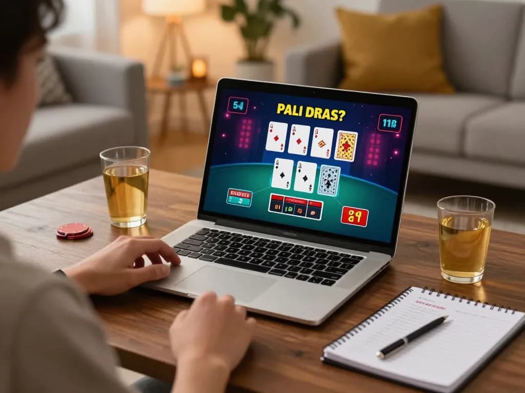 Player enjoying a strategic blackjack game on xo88 with engaging interface and cozy setup