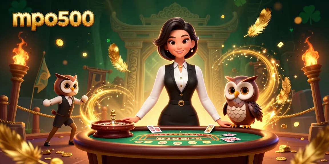 Experience the excitement of mpo500 with vibrant casino elements and dynamic characters.