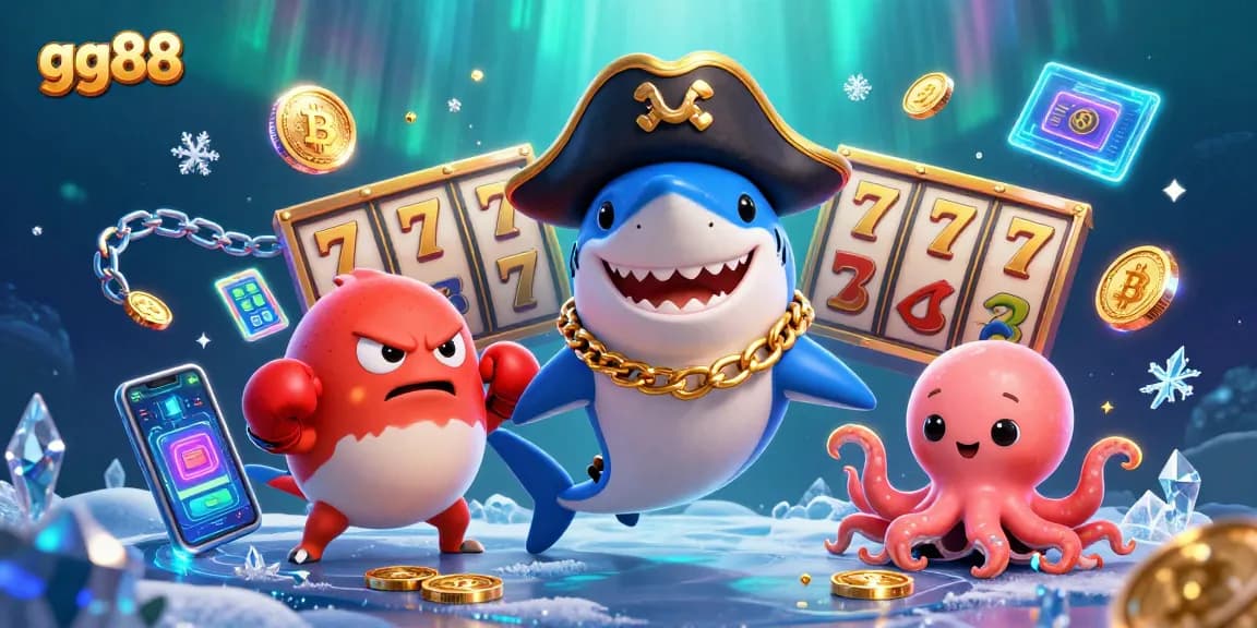 Experience thrilling slots and jackpots at GG88 with dynamic characters and vibrant casino elements.