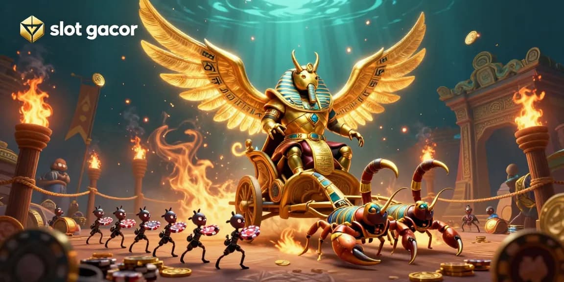 Experience the thrill of slot gacor in a vibrant 3D casino scene with captivating characters and dynamic elements.