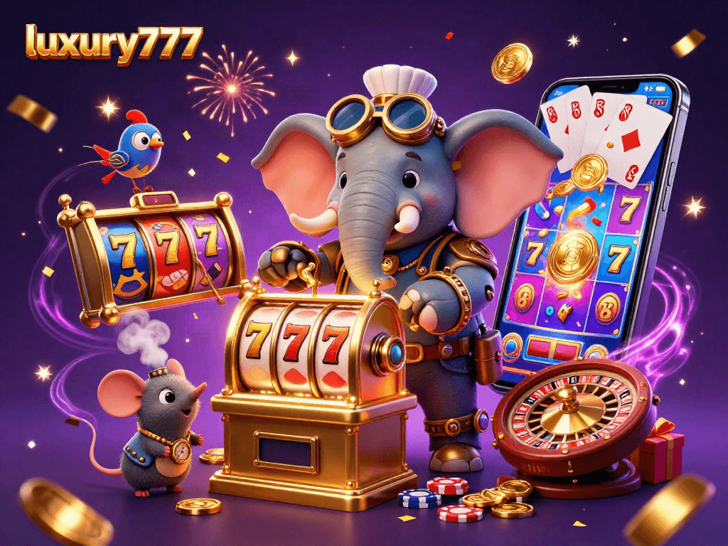 Menangkan jackpot slot dengan luxury777 di mesin slot yang dikelola oleh gajah teknik steampunk.