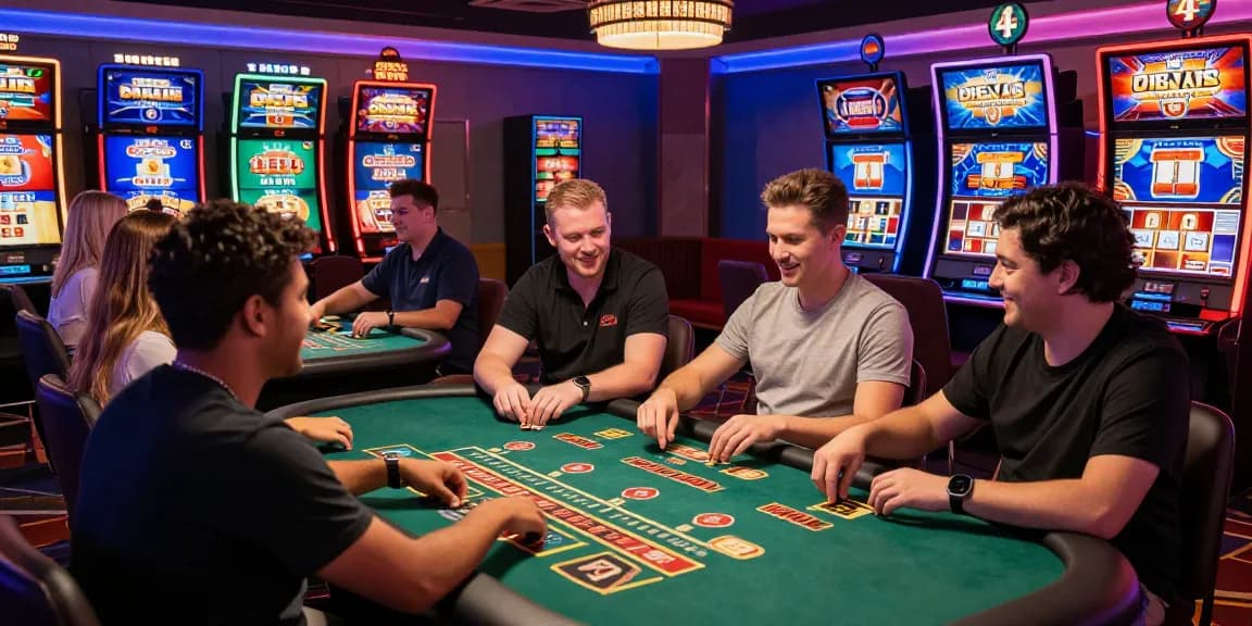 Experience the thrilling atmosphere of non UK casinos at https://tootingpharmacypractice.co.uk/ featuring diverse players enjoying colorful games and bonuses in a vibrant setting.