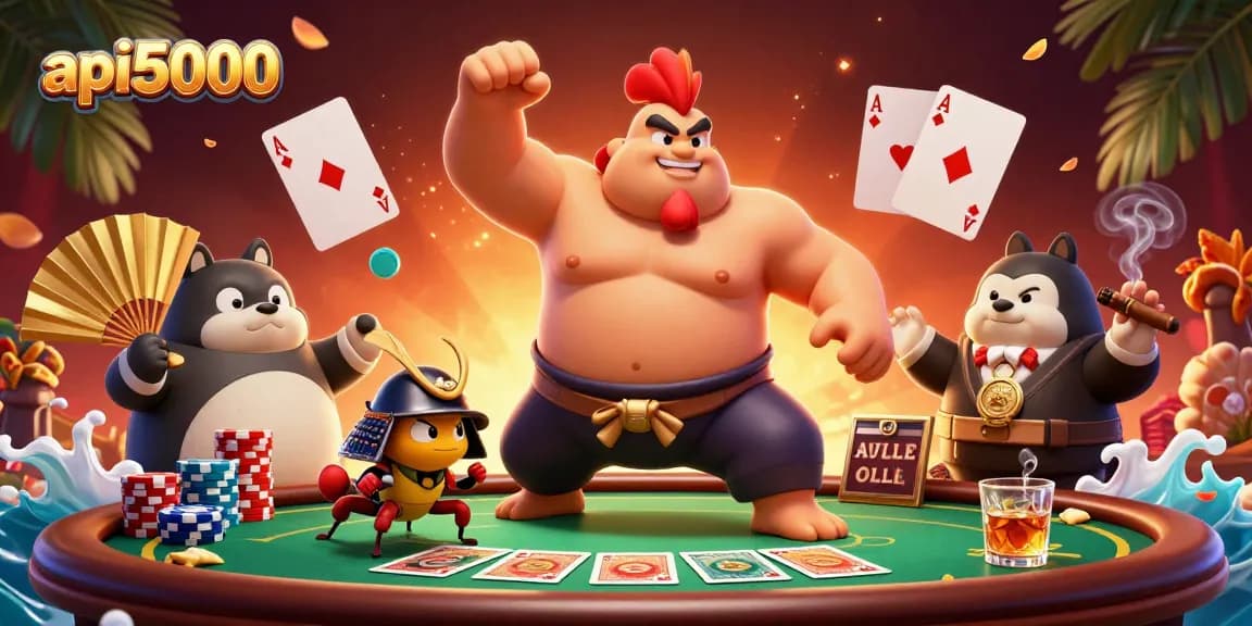 Menyajikan pengalaman bermain api5000 dengan karakter sumo ayam, kriket samurai, dan pengumuman tanuki di mesin permainan