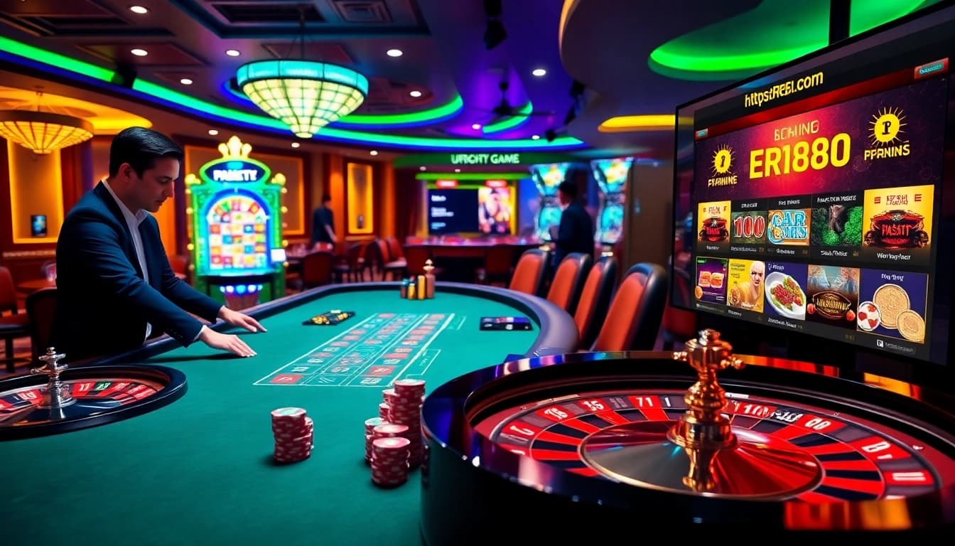 Engage in thrilling gaming experiences at https://rr88k1.com/ with luxury casino visuals showcasing excitement.