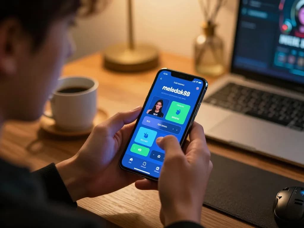 Pemain terlibat dalam aplikasi meledak88, menyoroti pengalaman perjudian online yang menarik dalam suasana yang nyaman