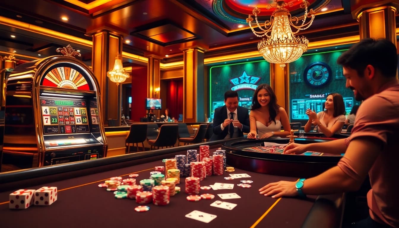 Experience the thrill of Bro138 with colorful casino chips and an elegant roulette wheel.