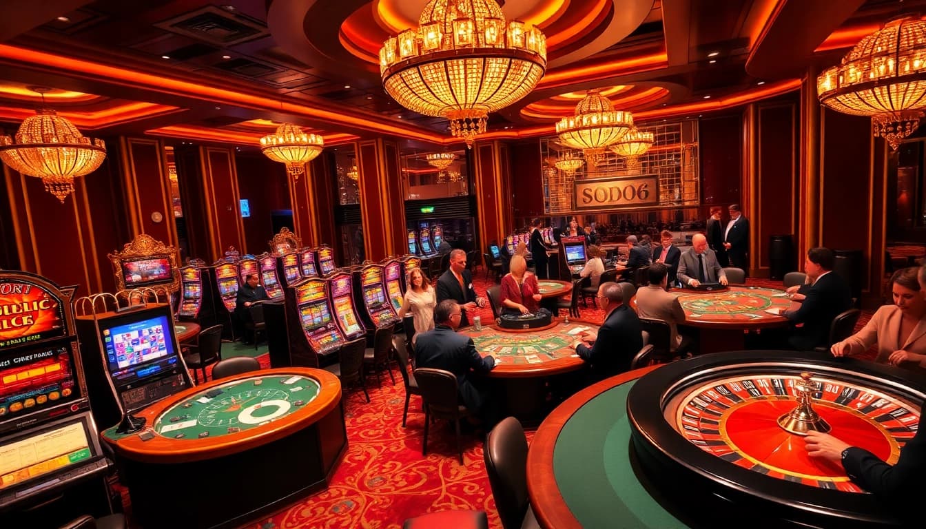 Experience thrilling gameplay at SODO66 with vibrant tables and luxury casino features.