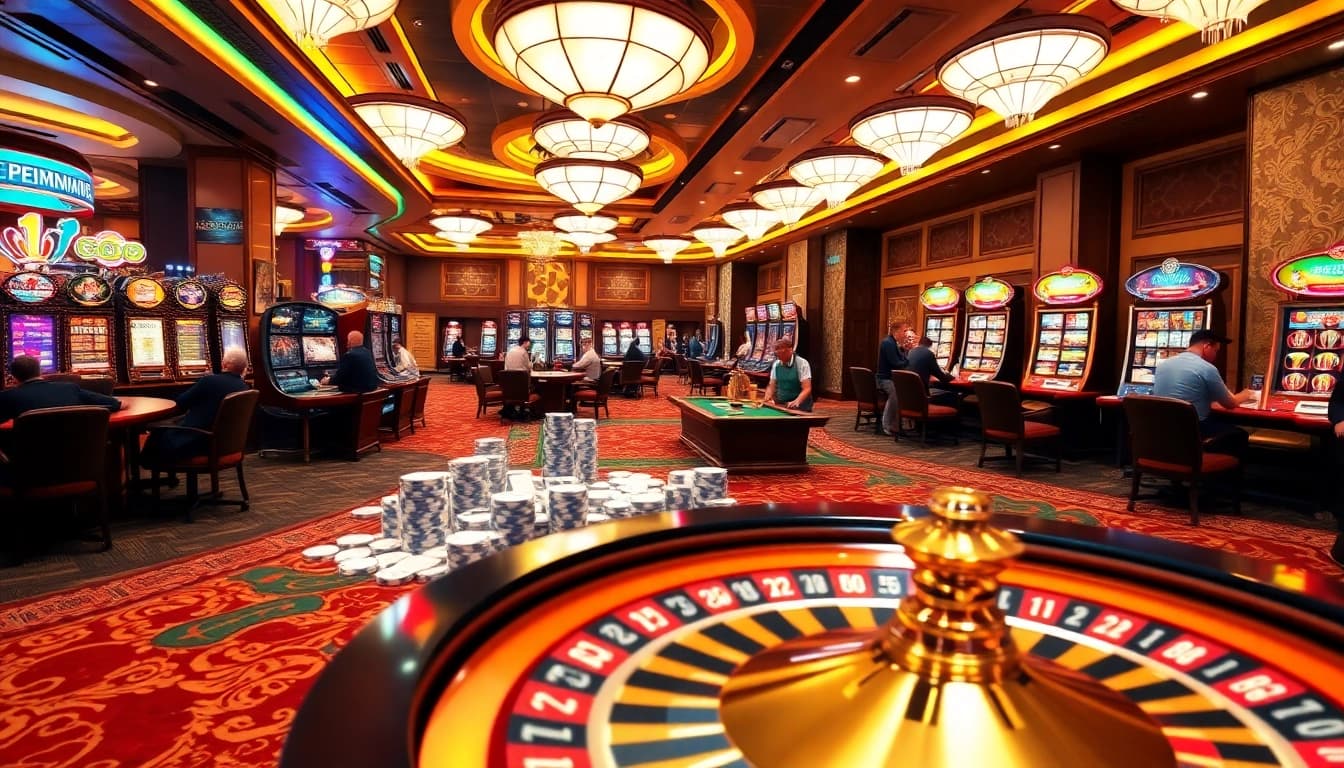 SX88 players enjoy high-stakes poker and roulette games in a luxurious casino setting.