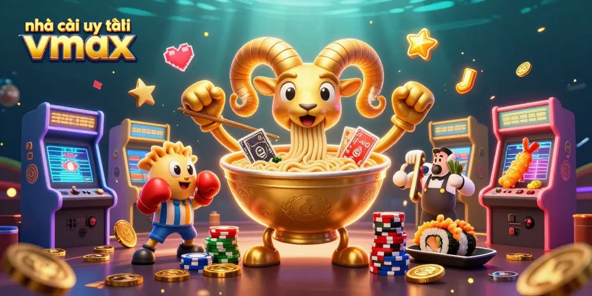 Join the fun at nhà cái uy tín Vmax with vibrant gaming action and lively 3D characters.