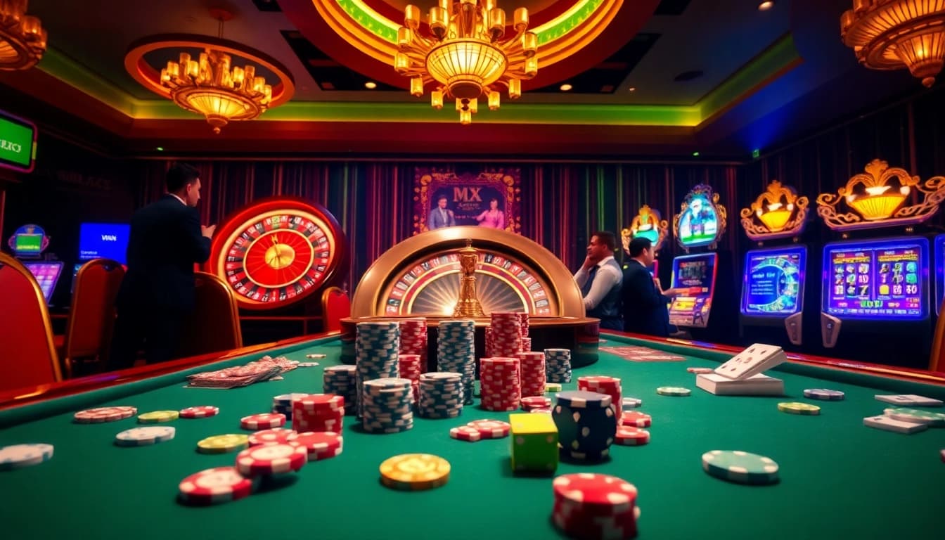 Experience high-stakes gaming action on https://dn882.pro/ with vibrant casino elements and luxury ambiance.