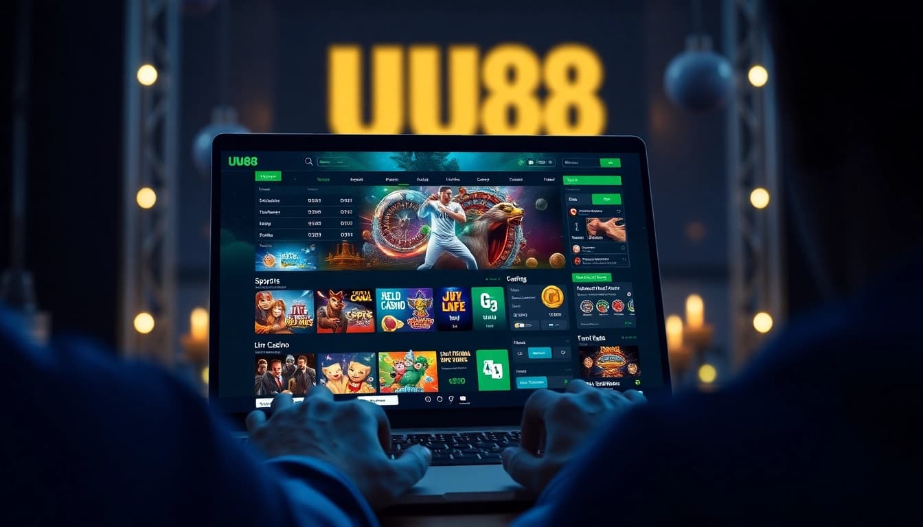 uu88 online betting platform interface highlighting gaming excitement and user engagement.
