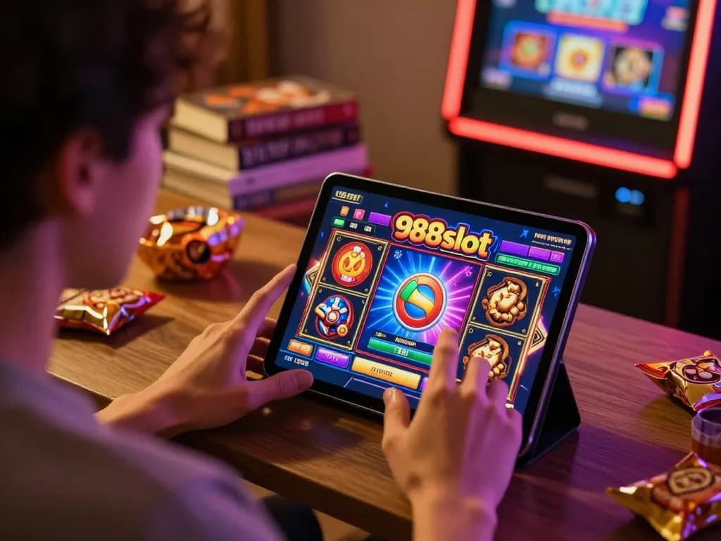 Engaging gameplay on 988slot platform showcasing exciting online slots experience with vibrant graphics