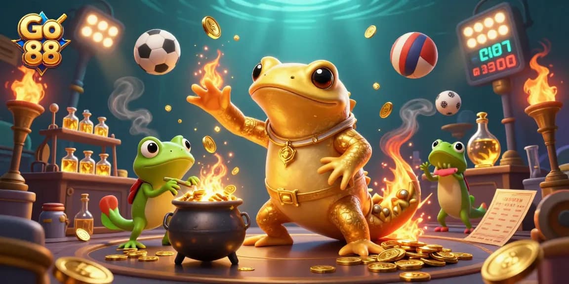 Experience winning excitement at Go 88 with a colorful, dynamic 3D casino scene.