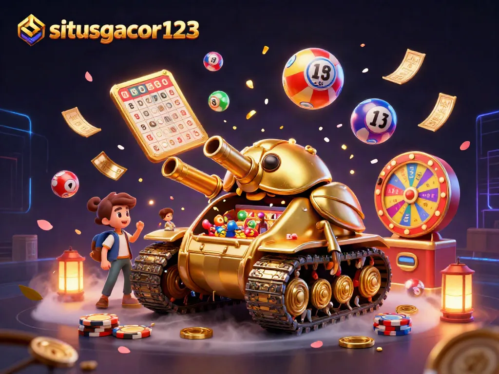 Engage in thrilling games at situsgacor123, featuring a massive golden beetle tank casino with dynamic elements.