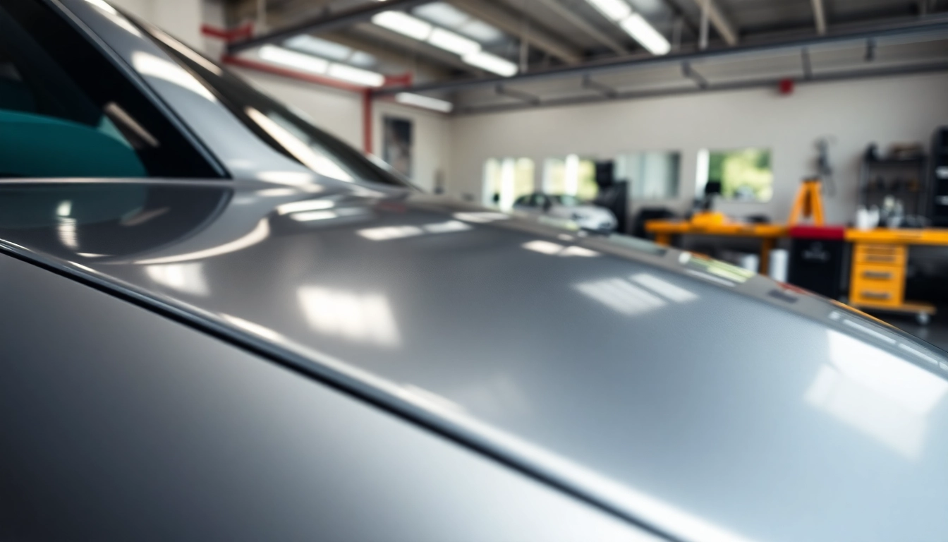 PPF Chattanooga experts applying paint protection film on a luxury vehicle