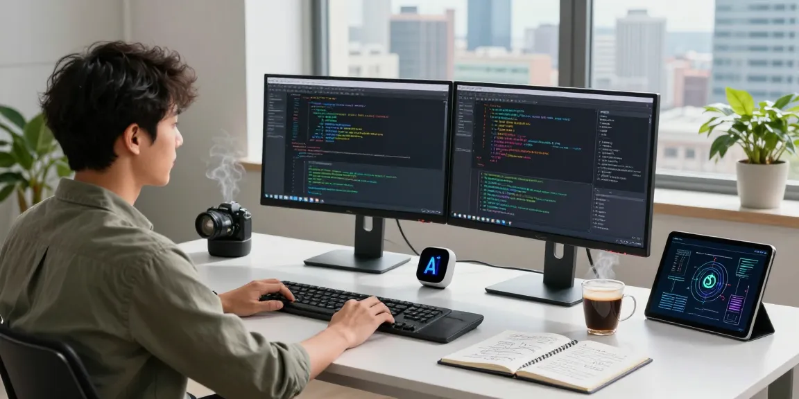 Developing innovative crush ai applications in a modern workspace filled with technology and creativity.