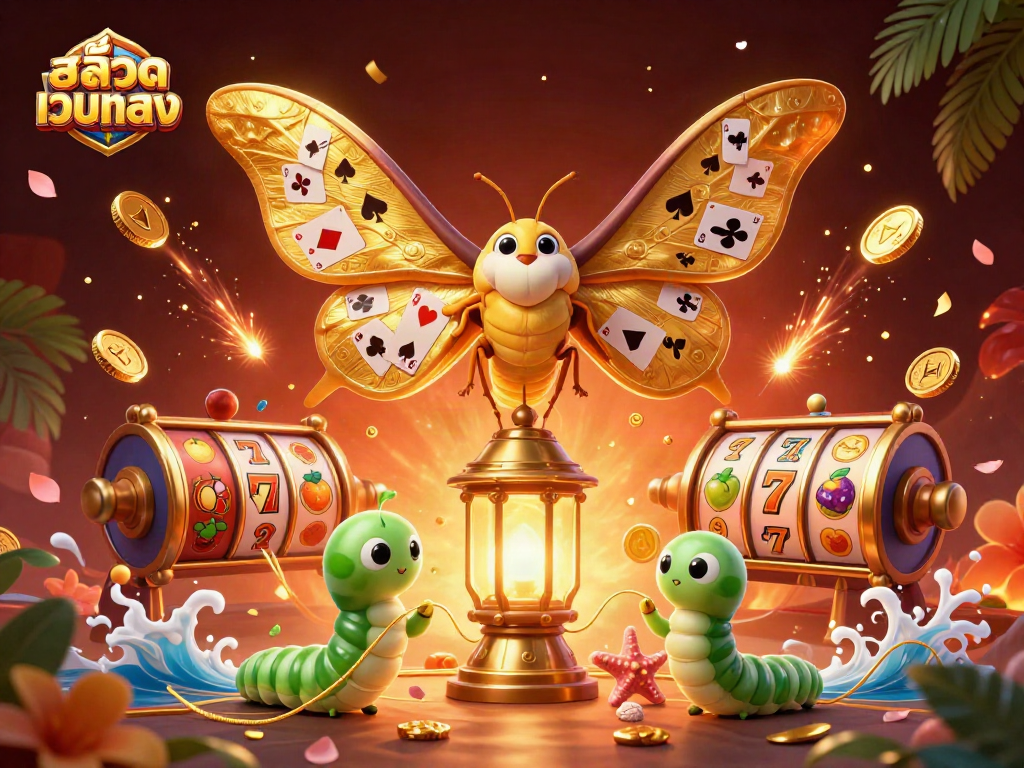 Engage with สล็อตเว็บตรง and experience thrilling moments through a vibrant 3D casino scene.