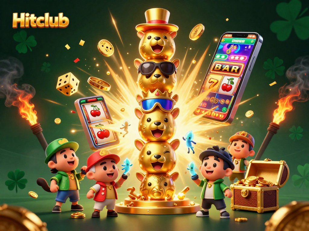 Hitclub offers dynamic casino fun with high-stakes slot machines, golden treasures, and vibrant gameplay.