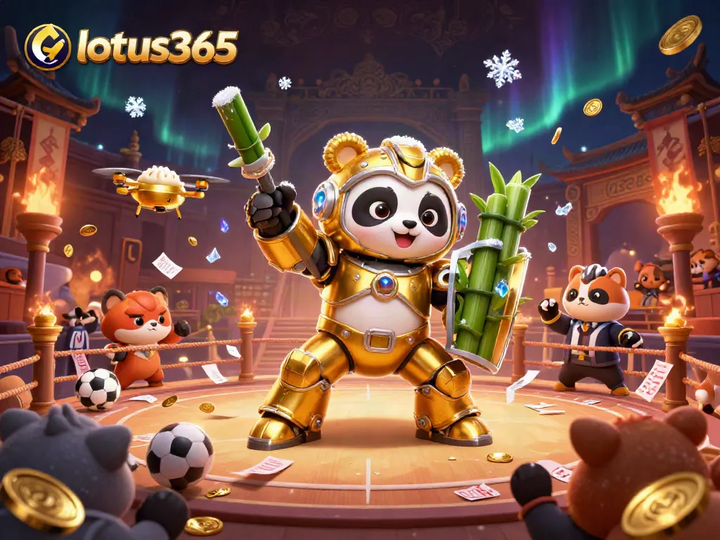 Engage in thrilling sports betting with lotus365 in this dynamic casino illustration.