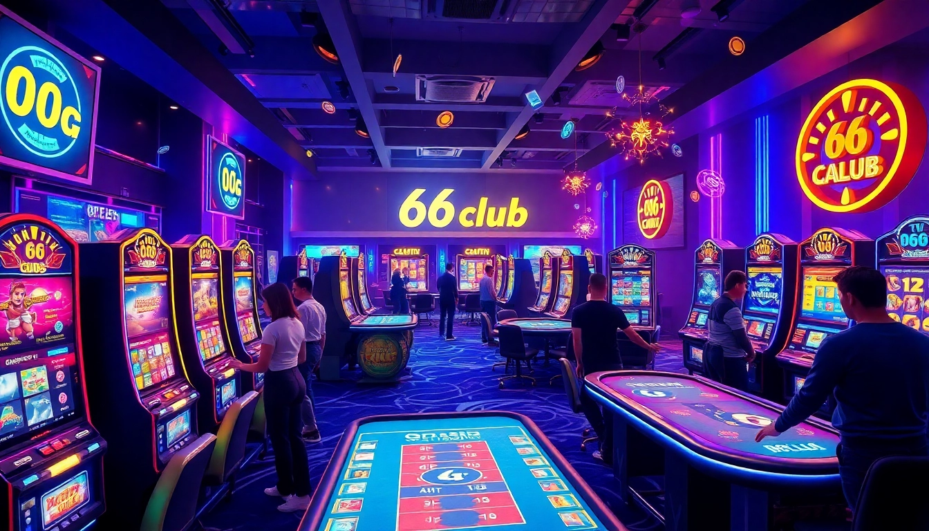 Exciting gaming experience at 66club's online casino, featuring vibrant visuals and diverse gaming options.