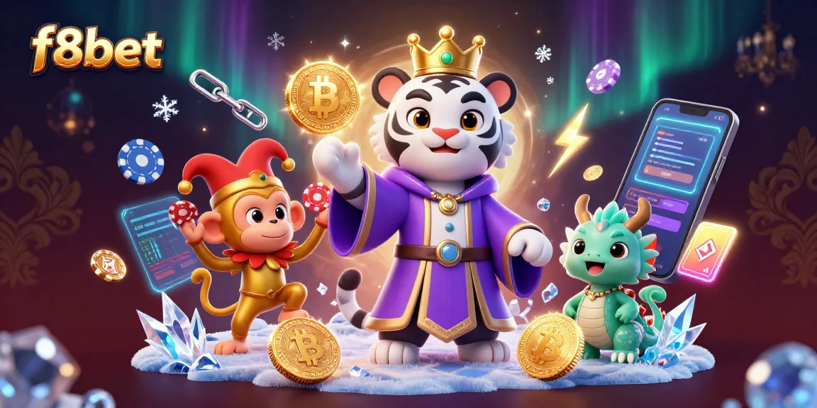 Join the excitement at f8bet where the playful characters embrace online gaming adventure!