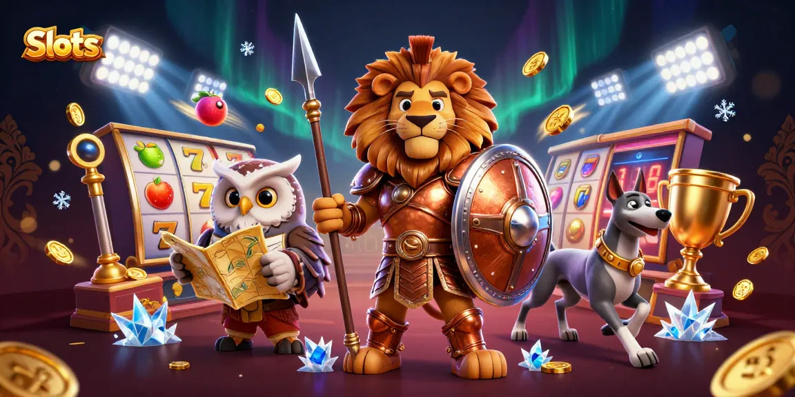 Experience thrilling Slots gameplay with dynamic characters and vibrant, animated elements in a captivating casino scene.