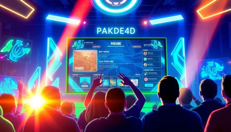 Permainan PAKDE4D game yang menarik dalam antarmuka digital dengan pemain bersemangat.