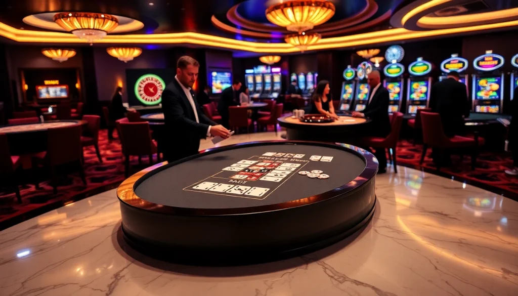 Experience thrilling gameplay at 88i with vibrant casino tables and eager players.