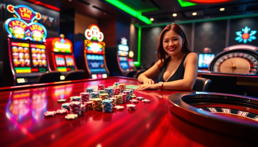 Experience thrilling GG88 live action at a luxurious online casino with professional dealers.