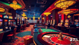 Experience the thrills of betting at 5Z7779 com with engaging tables and vibrant casino visuals.