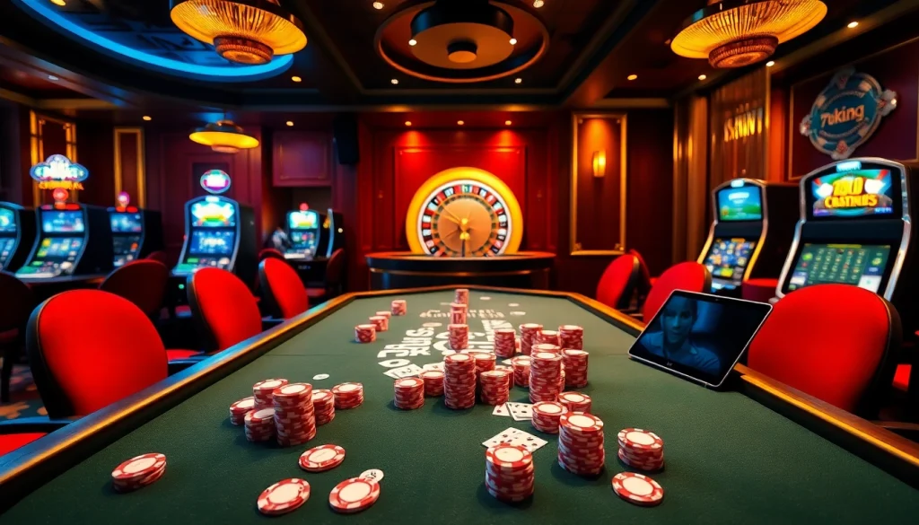 Experience the excitement of 79king casino gaming with luxurious poker tables and vibrant action.