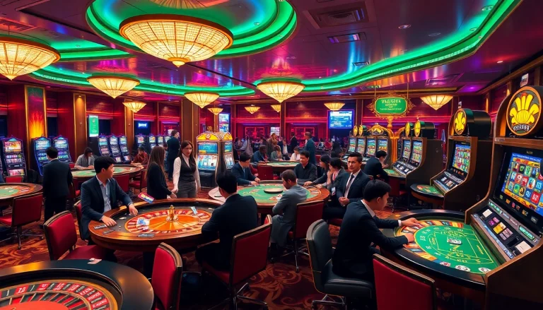 Experience the excitement of 79king osaka with players enjoying various casino games.