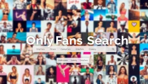 OnlyFans Search interface showcasing diverse creators with vibrant thumbnails and user-friendly filters.