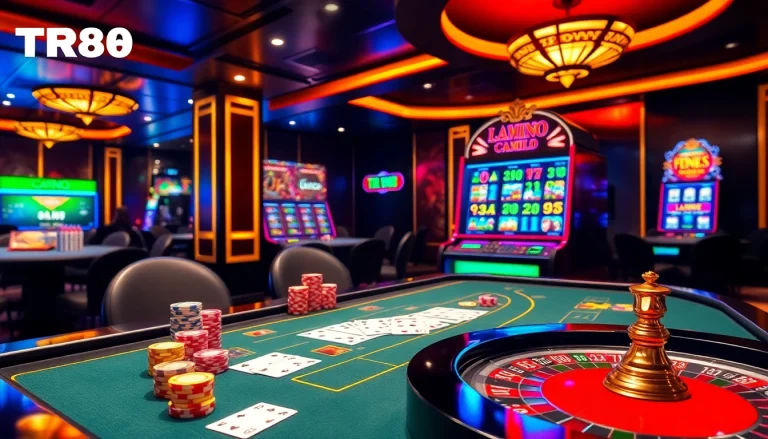 Experience the thrill of gambling at Nhà cái TR88 featuring dynamic casino tables and exciting slot machines.