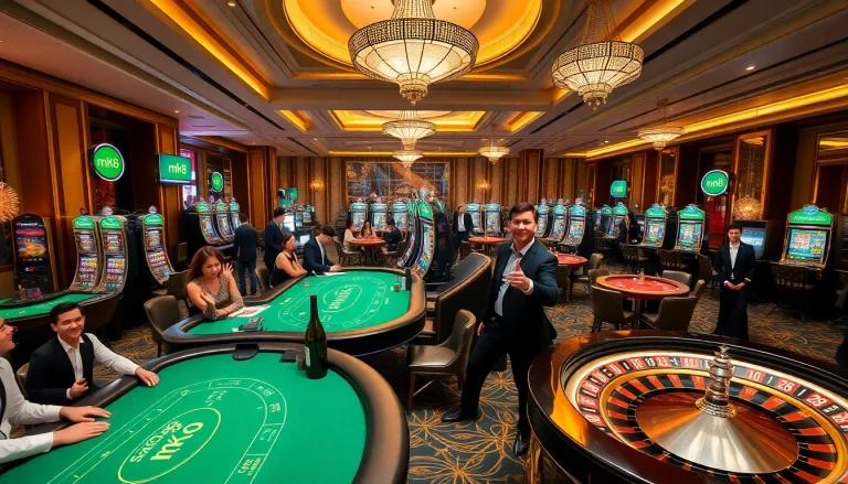 Experience excitement at ทางเข้า mk8 with vibrant casino games, tables, and slot machines for thrilling gameplay.