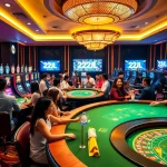 Experience the thrill of 22JL online gambling with vibrant casino visuals and exciting gameplay.