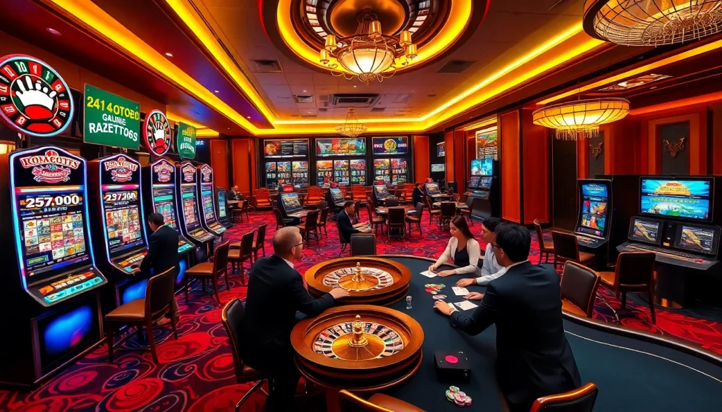 Experience excitement at login rajatoto88 with vibrant slot machines and poker tables.