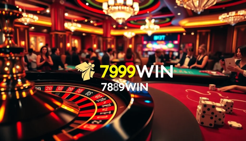Players enjoying a thrilling gambling experience at 789WIN casino tables.