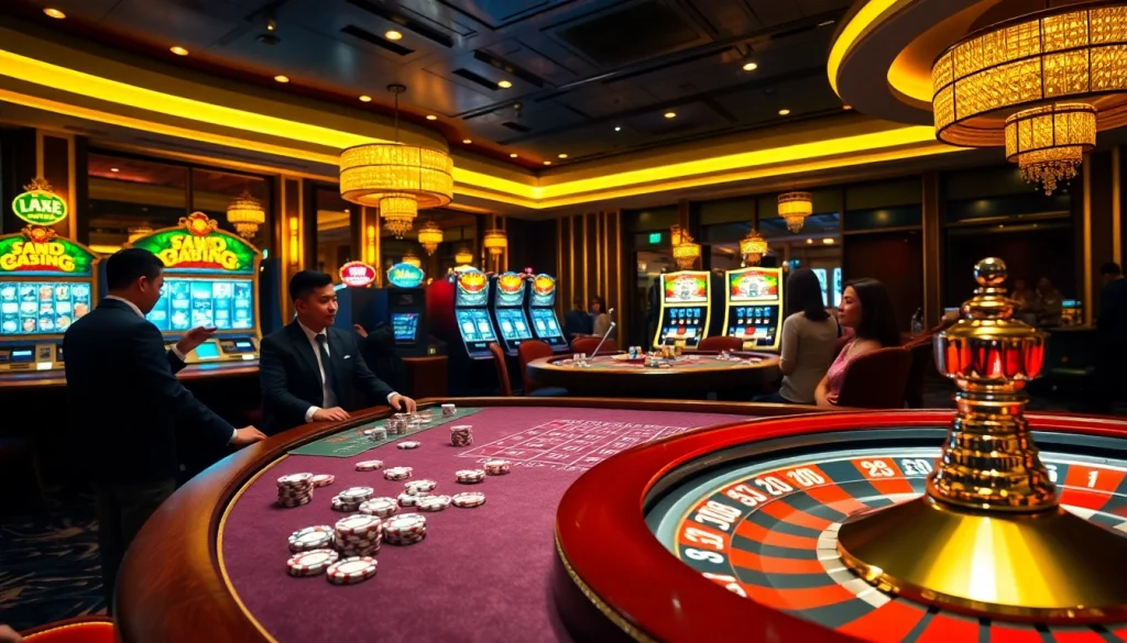 kuwin players engaging with exciting casino games at a professional gaming table.