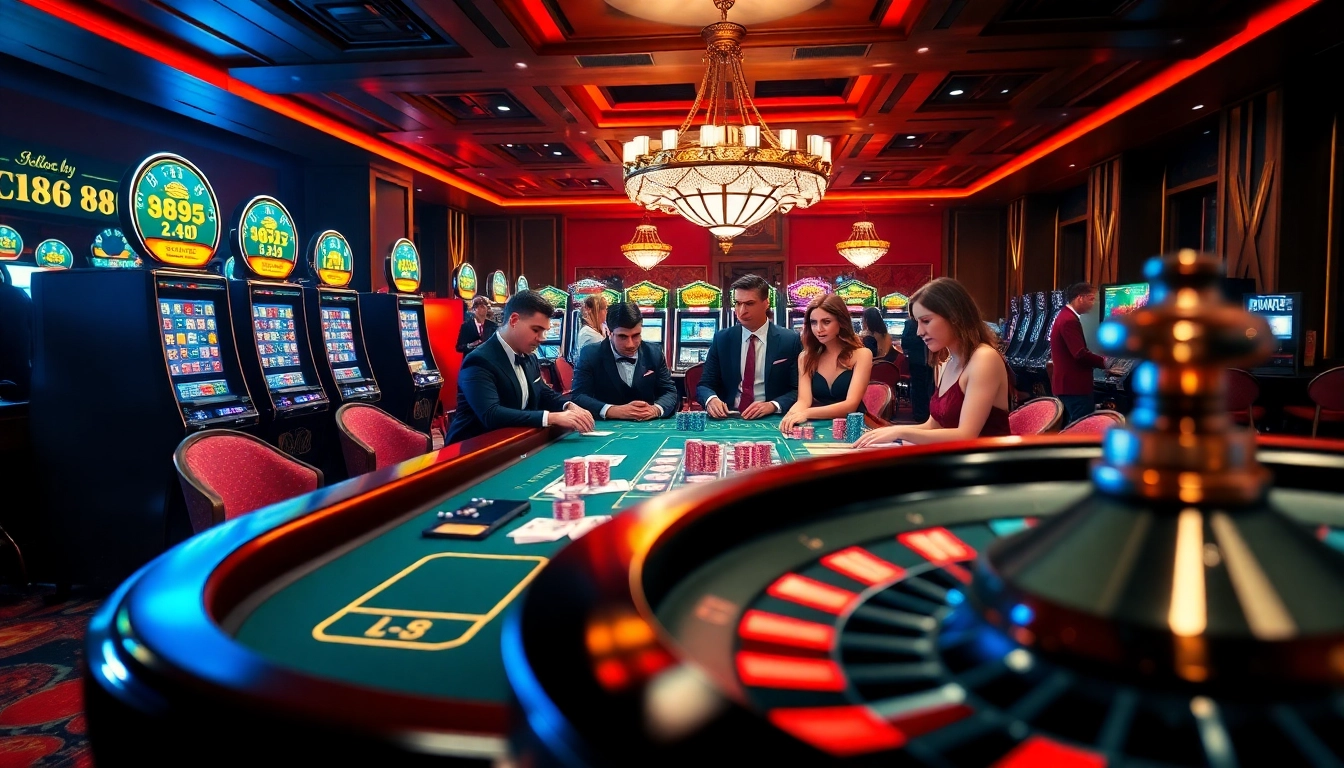 Play exciting poker at LC88 casino with vibrant tables and thrilling atmosphere.
