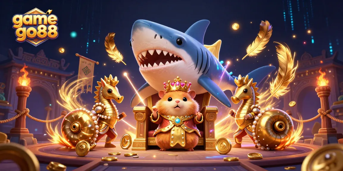 Engage in thrilling gameplay with game go88 as the golden hamster king leads his royal casino adventure.