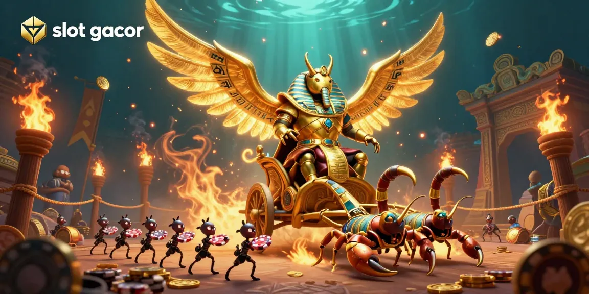 Experience the thrill of slot gacor in a vibrant 3D casino scene with captivating characters and dynamic elements.