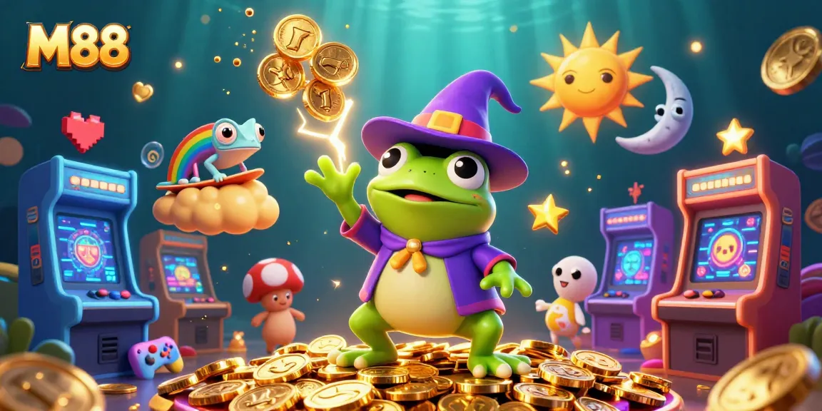 Win big with M88’s colorful gaming adventure featuring vibrant game elements and characters.